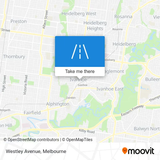 Westley Avenue map