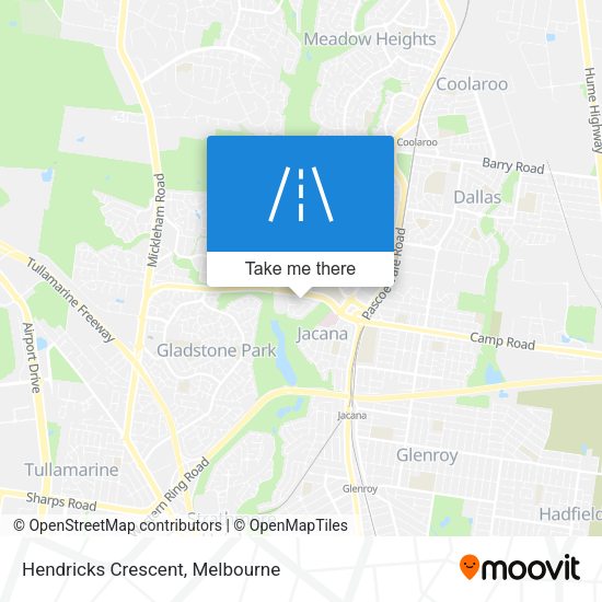 Hendricks Crescent map