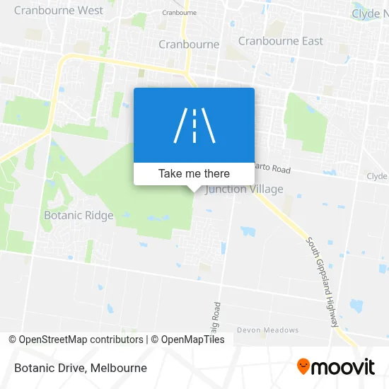 Mapa Botanic Drive