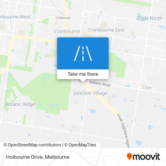 Holbourne Drive map