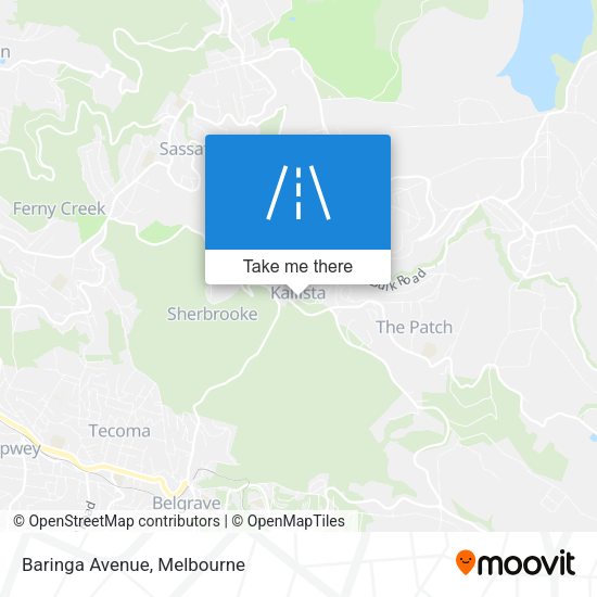 Baringa Avenue map