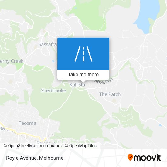 Royle Avenue map
