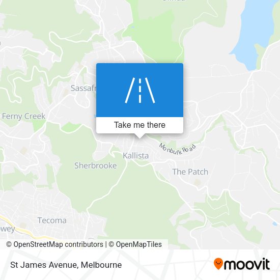 St James Avenue map