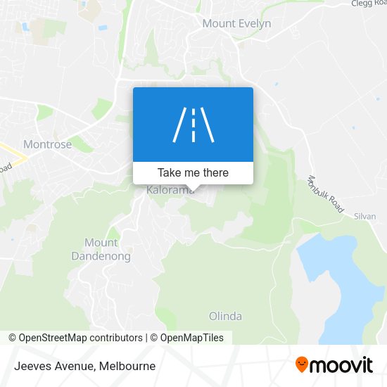Jeeves Avenue map