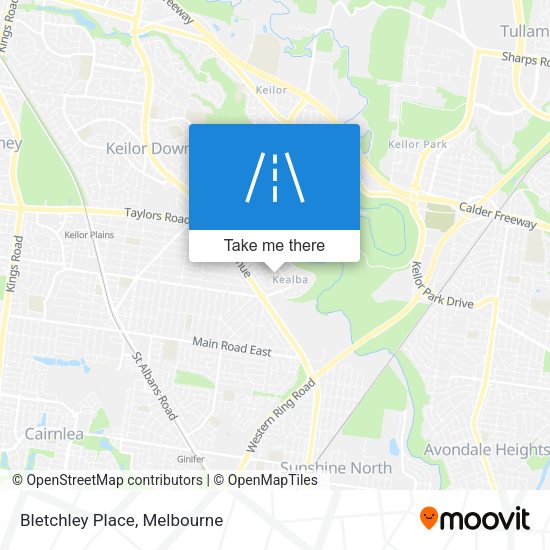 Bletchley Place map