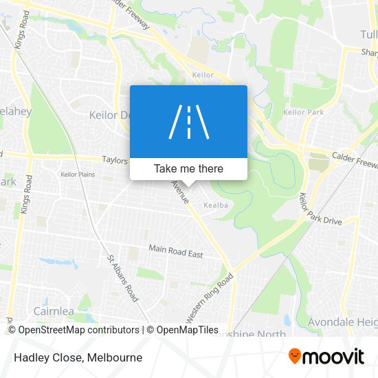Hadley Close map