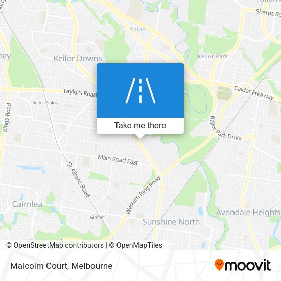 Malcolm Court map