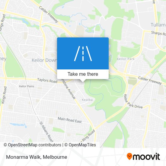 Monarma Walk map