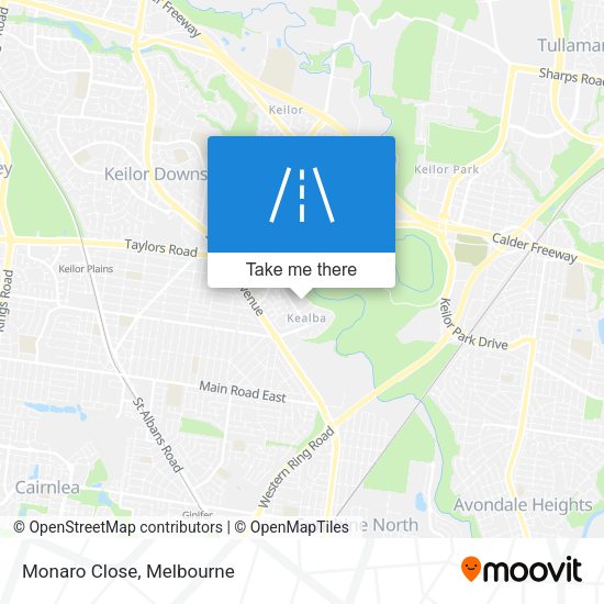 Monaro Close map