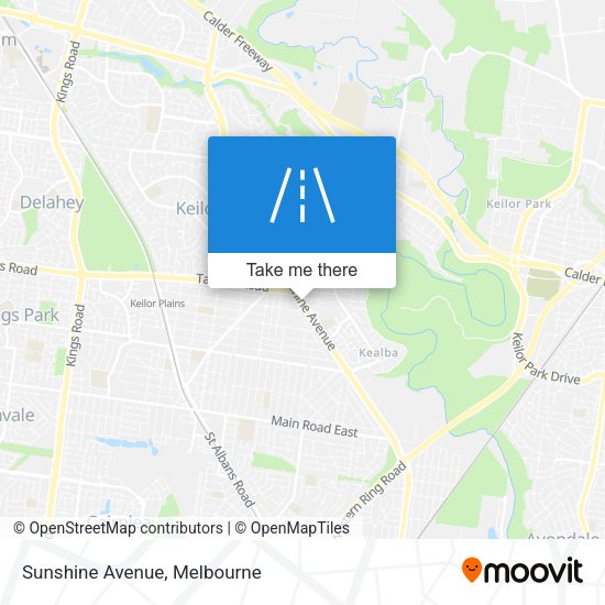 Sunshine Avenue map