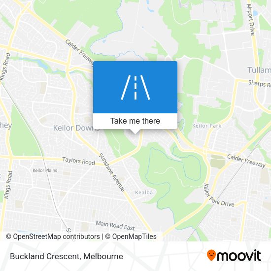 Buckland Crescent map