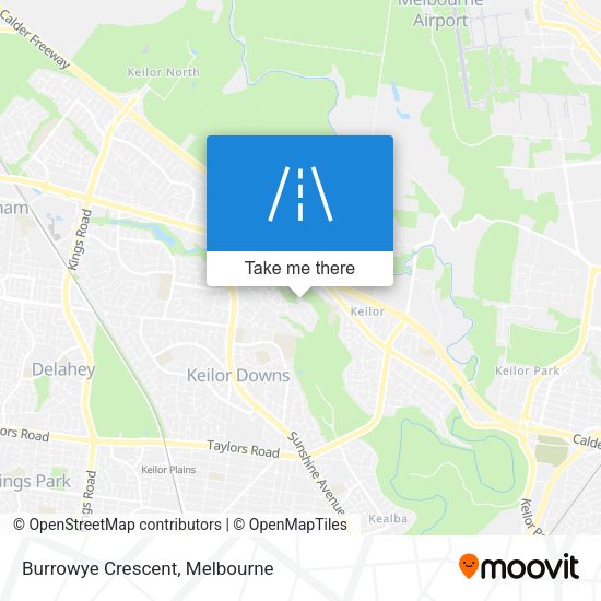 Burrowye Crescent map