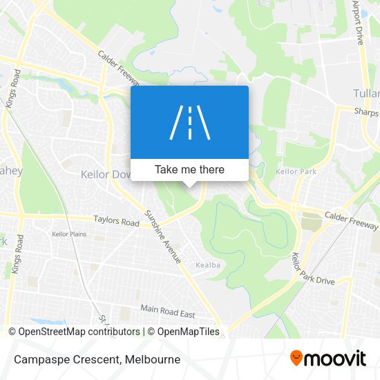 Campaspe Crescent map