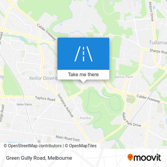 Green Gully Road map