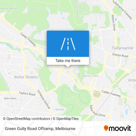 Green Gully Road Offramp map