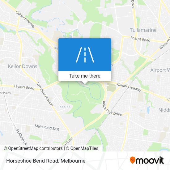Horseshoe Bend Road map