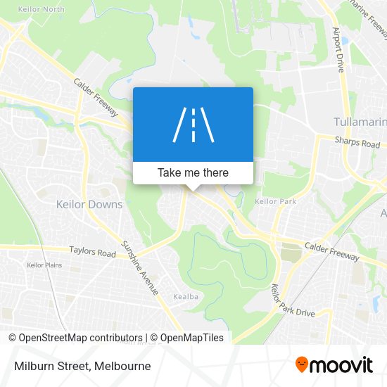Milburn Street map
