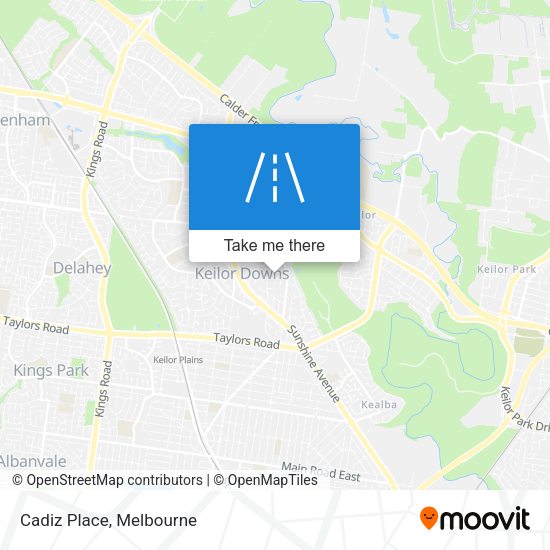 Cadiz Place map
