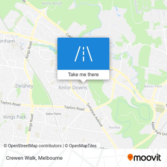 Crewen Walk map