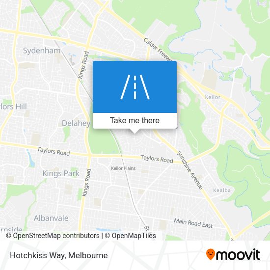 Hotchkiss Way map
