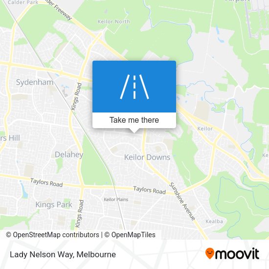Lady Nelson Way map