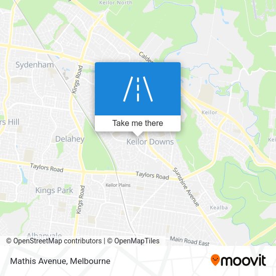 Mathis Avenue map