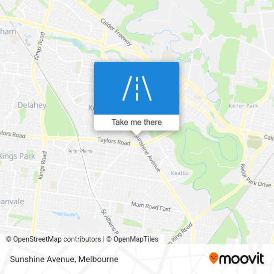 Sunshine Avenue map
