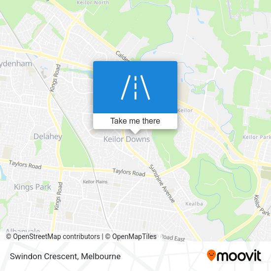 Swindon Crescent map