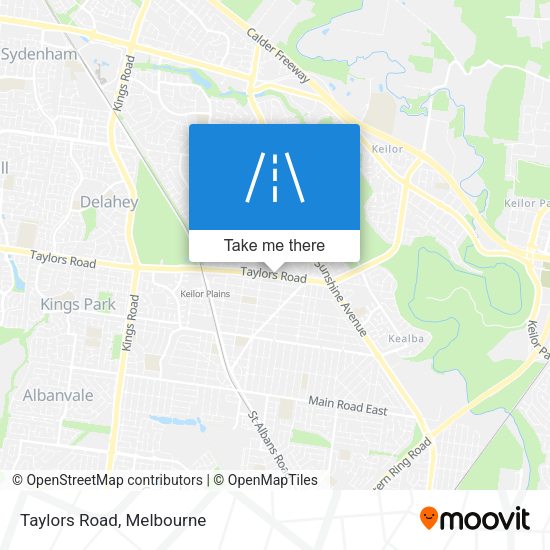 Taylors Road map