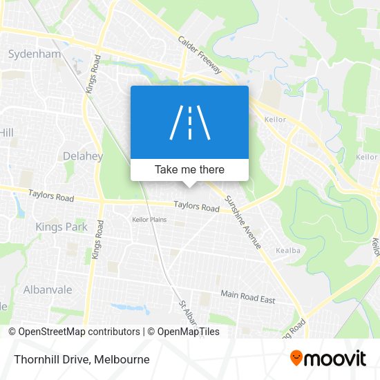 Thornhill Drive map