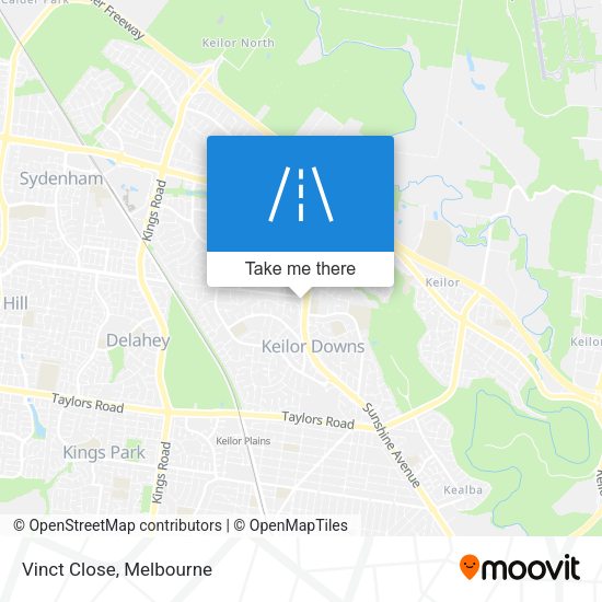 Vinct Close map