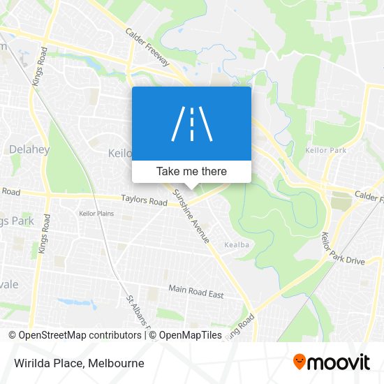 Wirilda Place map
