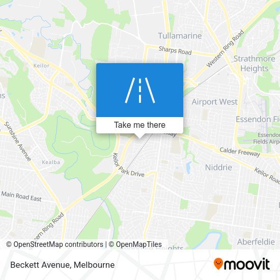 Beckett Avenue map