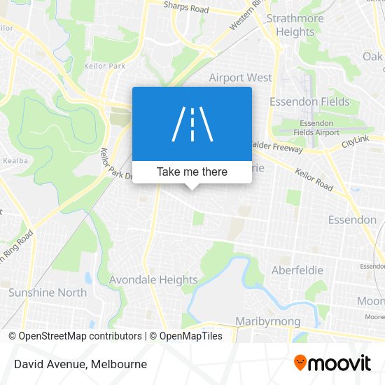 David Avenue map