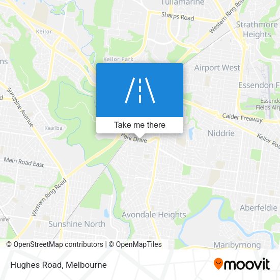 Hughes Road map