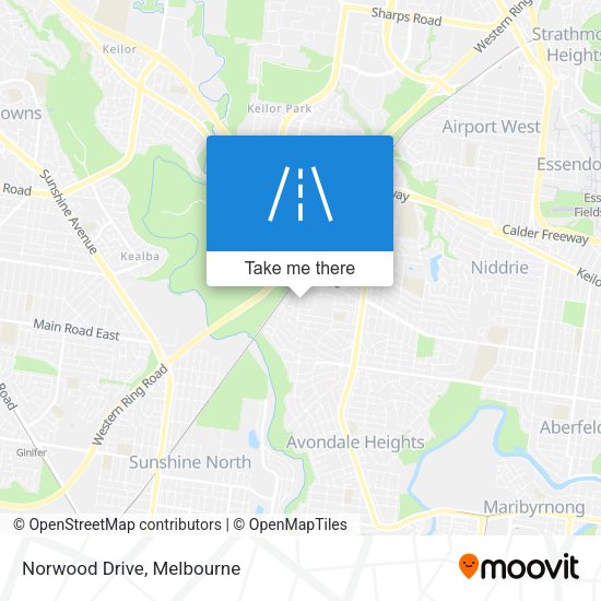 Norwood Drive map