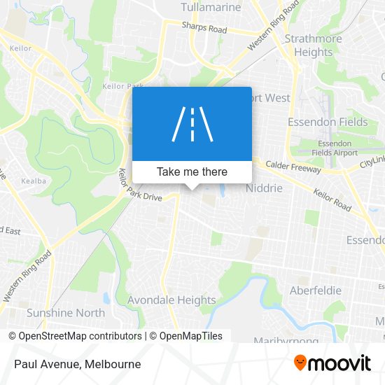 Paul Avenue map