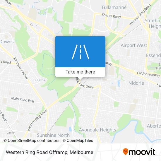 Western Ring Road Offramp map