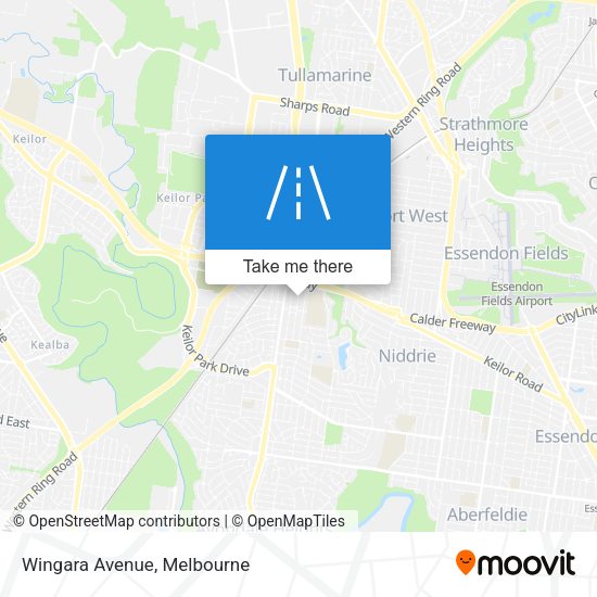 Wingara Avenue map