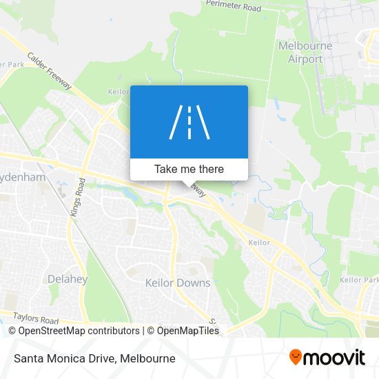 Santa Monica Drive map