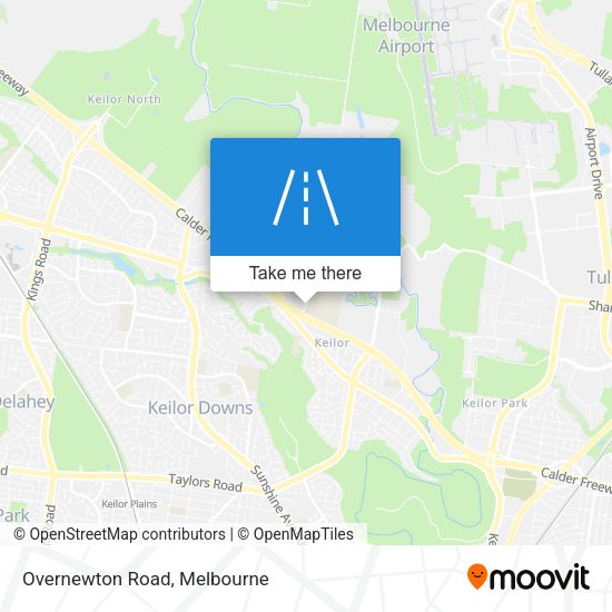 Overnewton Road map