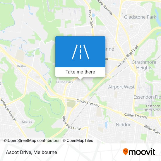 Ascot Drive map
