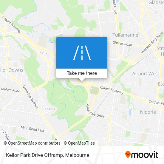 Keilor Park Drive Offramp map