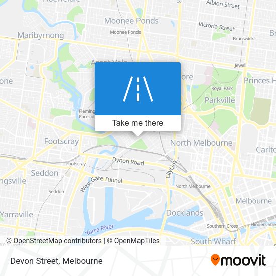 Devon Street map