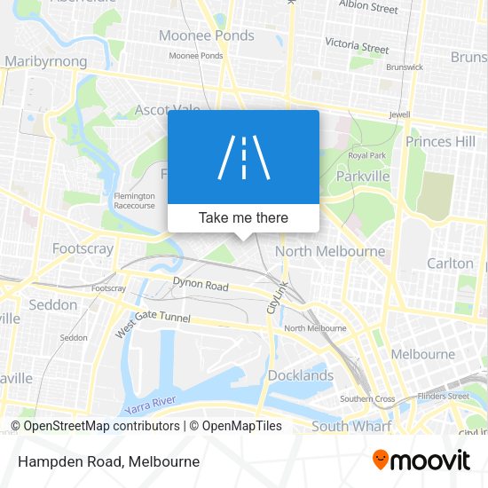 Hampden Road map
