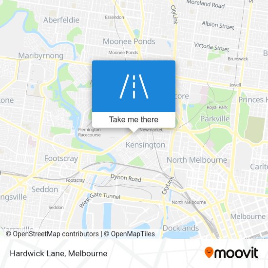 Hardwick Lane map