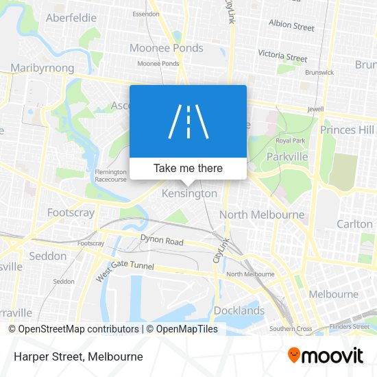 Harper Street map