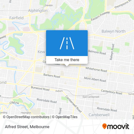 Alfred Street map