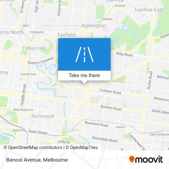 Banool Avenue map