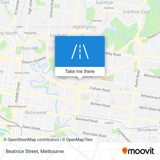 Beatrice Street map